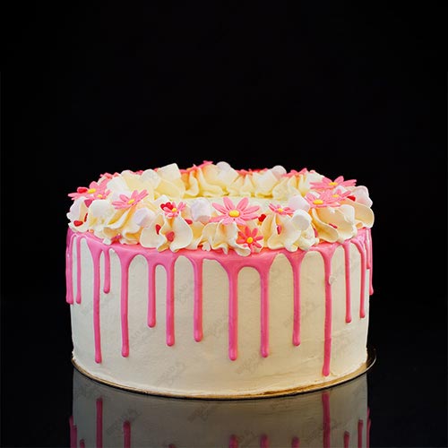 Pink Floral Cake-D