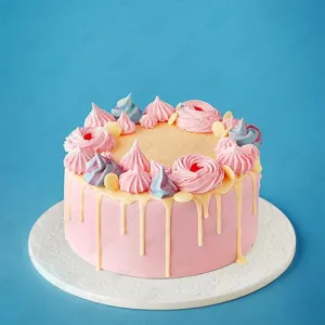 White Choco Dripping Cake